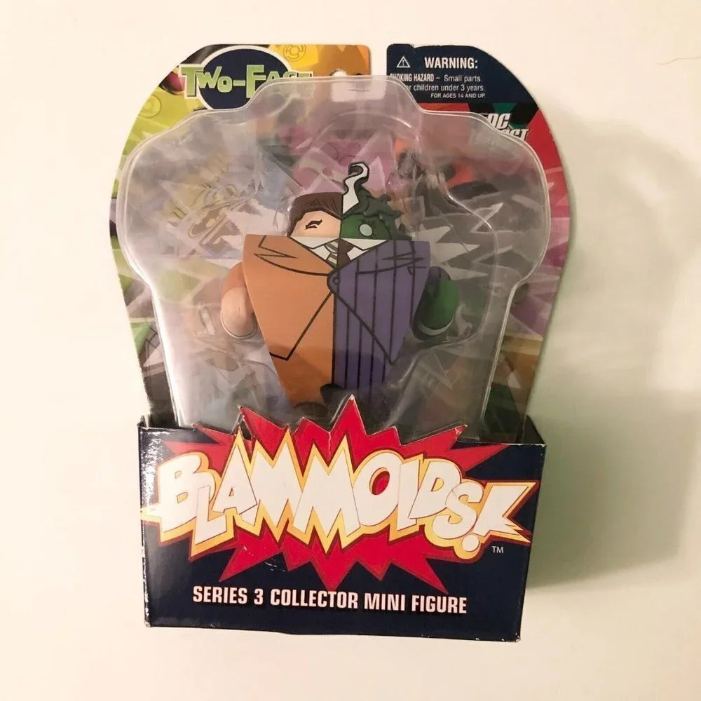 DC Direct Batman Blammoids Two Face Series 3 Mini  Figure Funky Chunky Fun